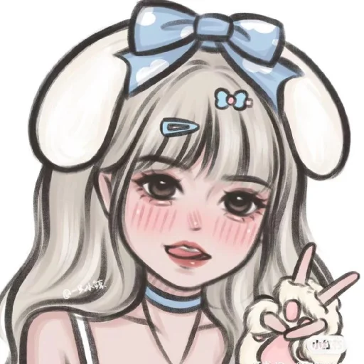 ✌️ Стикер «Cute Girls 2» для Telegram