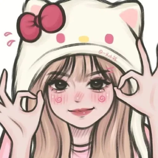 👌 Стикер «Cute Girls 2» для Telegram
