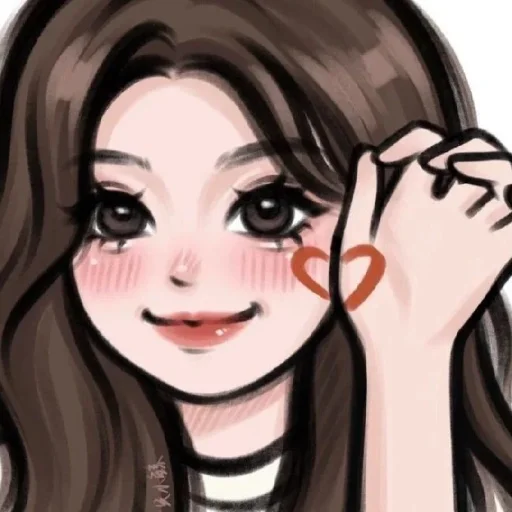 ❤️ Стикер «Cute Girls» для Telegram