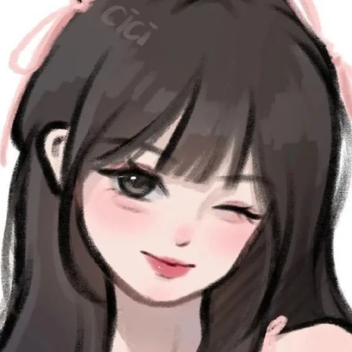 😉 Стикер «Cute Girls» для Telegram