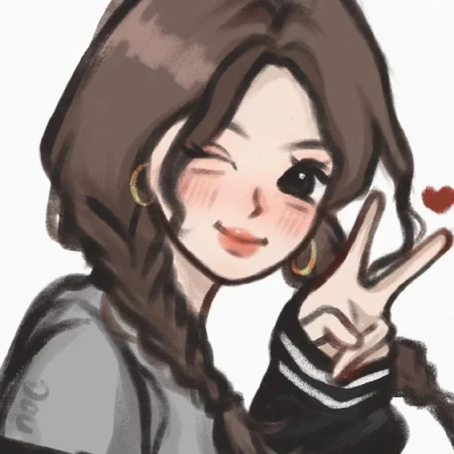 🥰 Стикер «Cute Girls» для Telegram