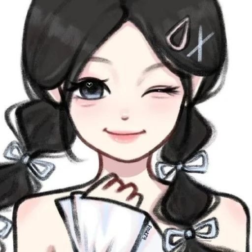 😉 Стикер «Cute Girls» для Telegram