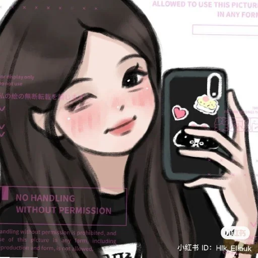 😉 Стикер «Cute Girls» для Telegram