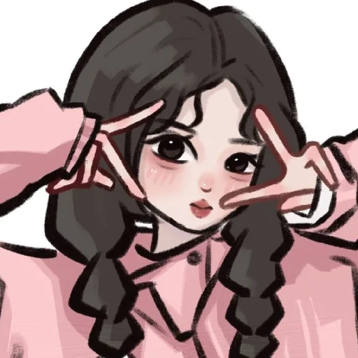 🌟 Стикер «Cute Girls» для Telegram