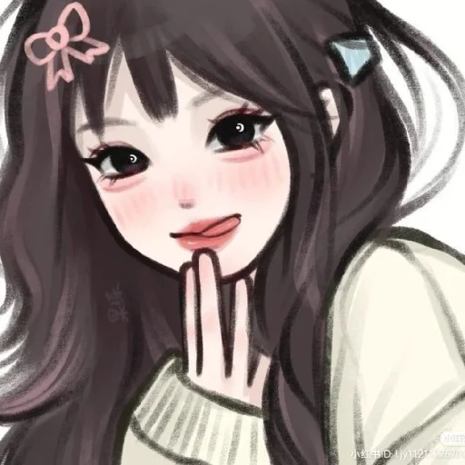 😋 Стикер «Cute Girls» для Telegram