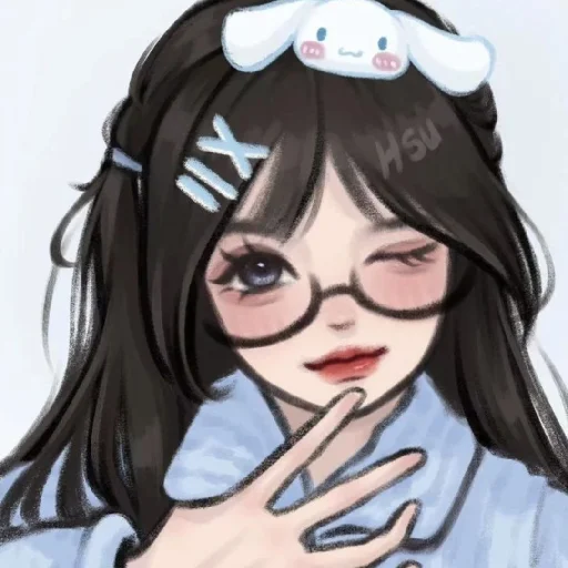 😉 Стикер «Cute Girls» для Telegram