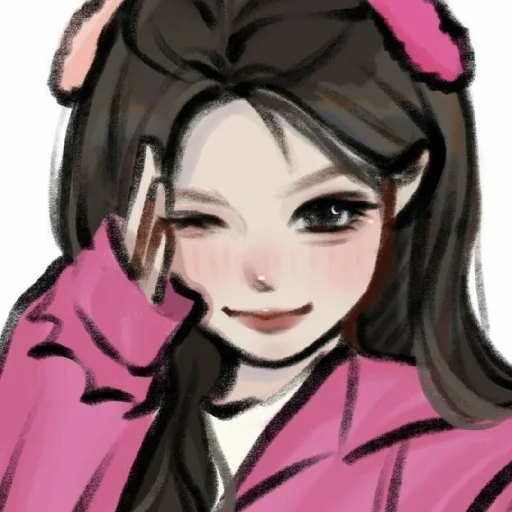 😉 Стикер «Cute Girls» для Telegram