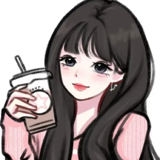 🥤 Стикер «Cute Girls» для Telegram