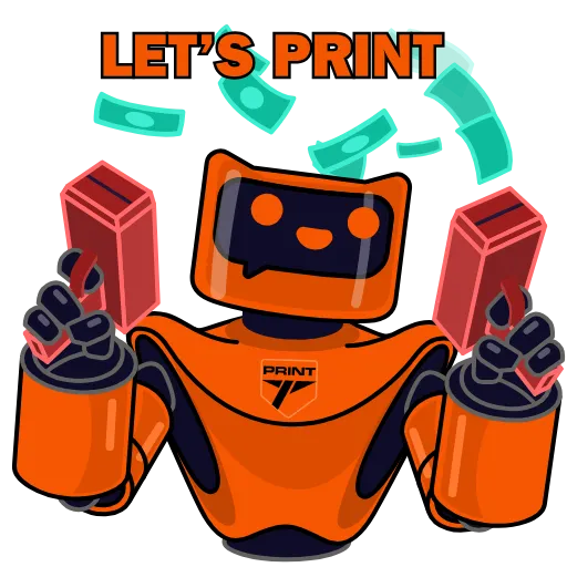 🤑 Стикер «PRINT» для Telegram