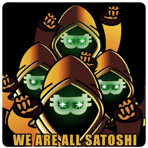 👏 Стикер «Satoshi Nakamoto» для Telegram