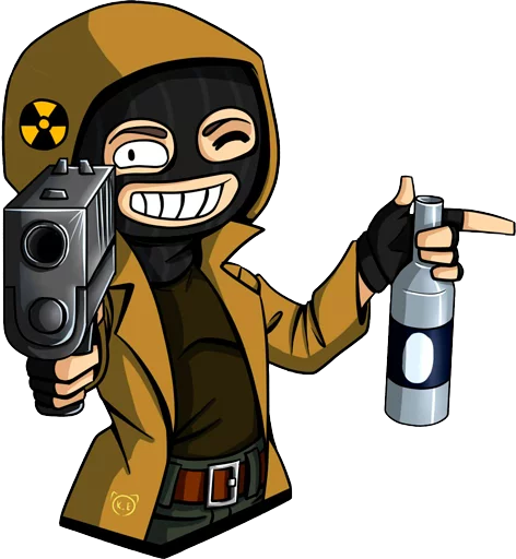 😉 Стикер «s.t.a.l.k.e.r» для Telegram
