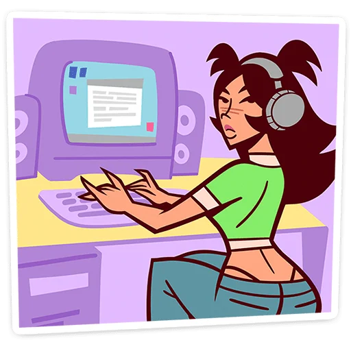 ✨ Стикер «Крошка Стейси» для Telegram