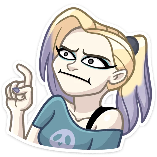 😦 Стикер «Стейси» для Telegram