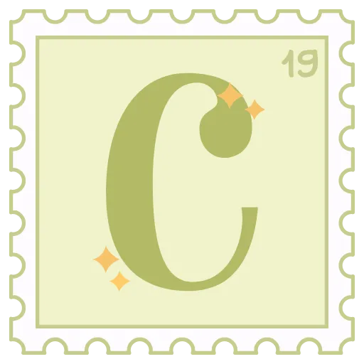 Стикер 19 Марки