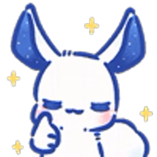 👍 Эмодзи «Star Bunny Звездный кролик» для Telegram