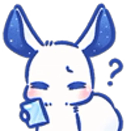 ❔ Эмодзи «Star Bunny Звездный кролик» для Telegram
