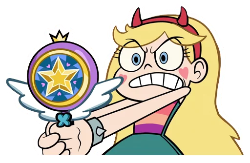 👿 Стикер «Star vs the forces of evil» для Telegram