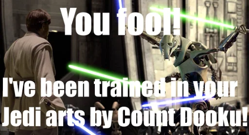 🤬 Стикер «Star Wars Prequel Memes» для Telegram