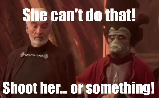 😳 Стикер «Star Wars Prequel Memes» для Telegram
