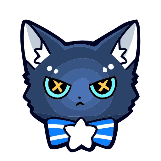 Стикерпак Star Cat для Telegram