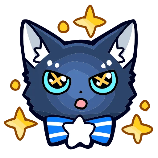 ⭐️ Эмодзи «Star Cat» для Telegram