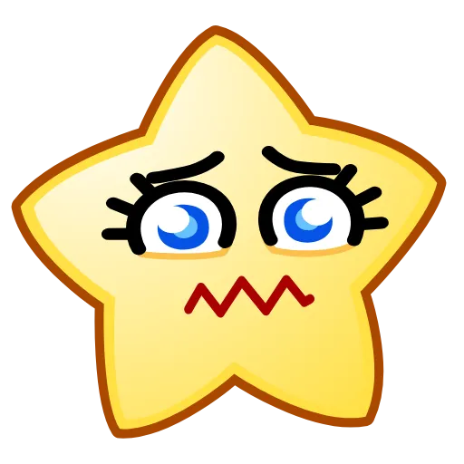 😵 Стикер «Star Emoji» для Telegram