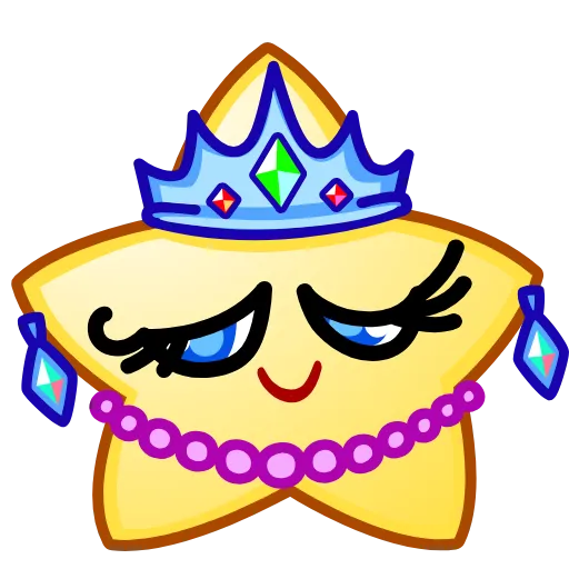 👸 Стикер «Star Emoji» для Telegram