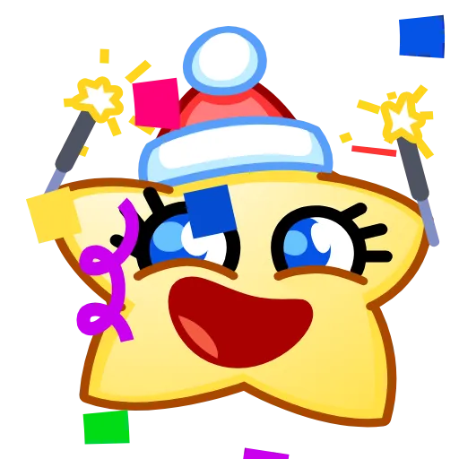 🎆 Стикер «Star Emoji» для Telegram