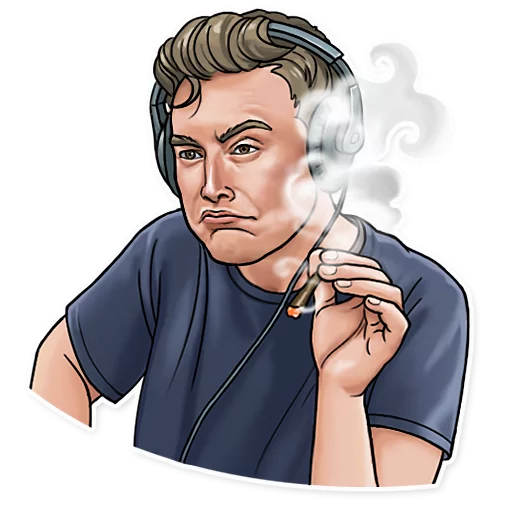🥴 Стикер «Elon Musk» для Telegram