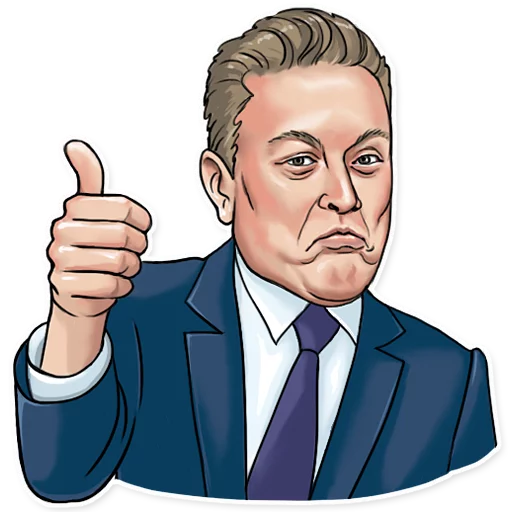 👍 Стикер «Elon Musk» для Telegram