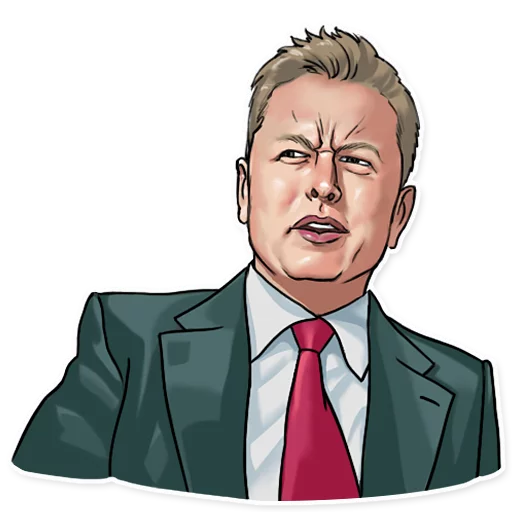 😧 Стикер «Elon Musk» для Telegram