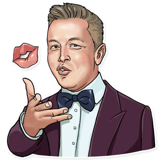 😻 Стикер «Elon Musk» для Telegram