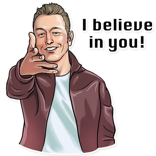 💪 Стикер «Elon Musk» для Telegram