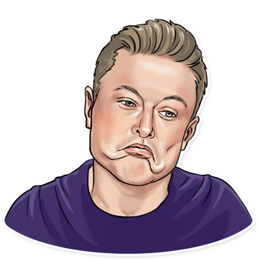 🤔 Стикер «Elon Musk» для Telegram