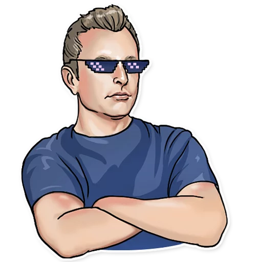 😎 Стикер «Elon Musk» для Telegram