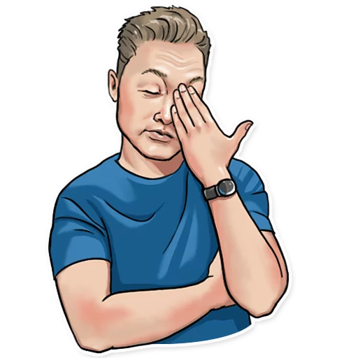 🤦‍♂️ Стикер «Elon Musk» для Telegram