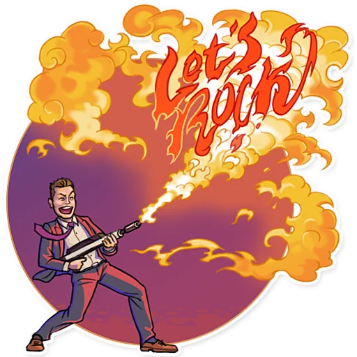 😈 Стикер «Elon Musk» для Telegram