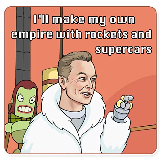 🧐 Стикер «Elon Musk» для Telegram