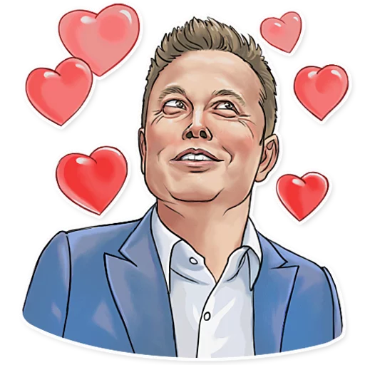 😍 Стикер «Elon Musk» для Telegram