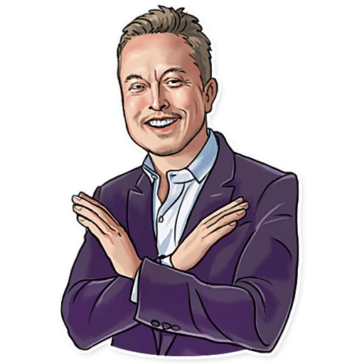🙅‍♂️ Стикер «Elon Musk» для Telegram