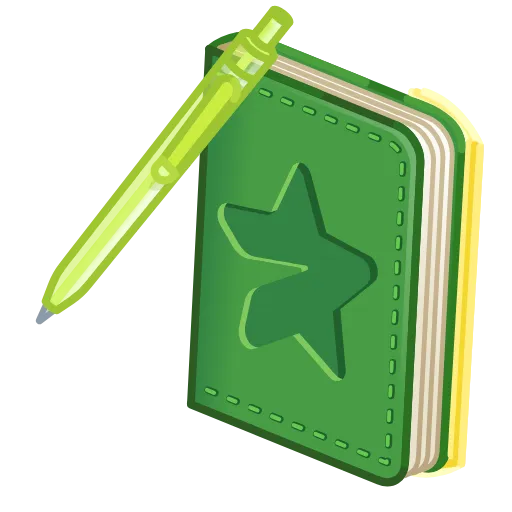 💎 Стикер «Star Notepad» для Telegram