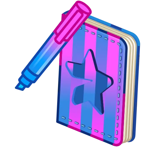 💎 Стикер «Star Notepad» для Telegram