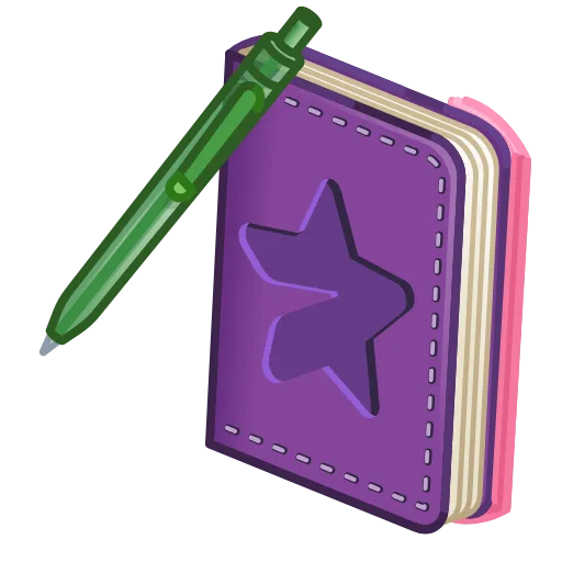 💎 Стикер «Star Notepad» для Telegram