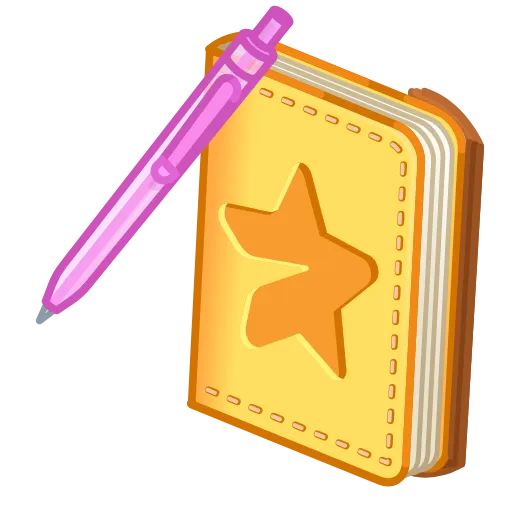 💎 Стикер «Star Notepad» для Telegram