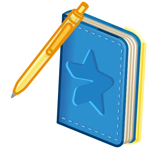 💎 Стикер «Star Notepad» для Telegram
