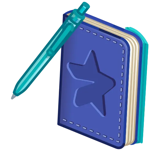 💎 Стикер «Star Notepad» для Telegram