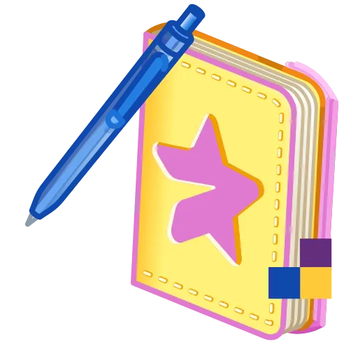 💎 Стикер «Star Notepad» для Telegram