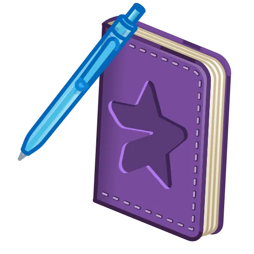 💎 Стикер «Star Notepad» для Telegram
