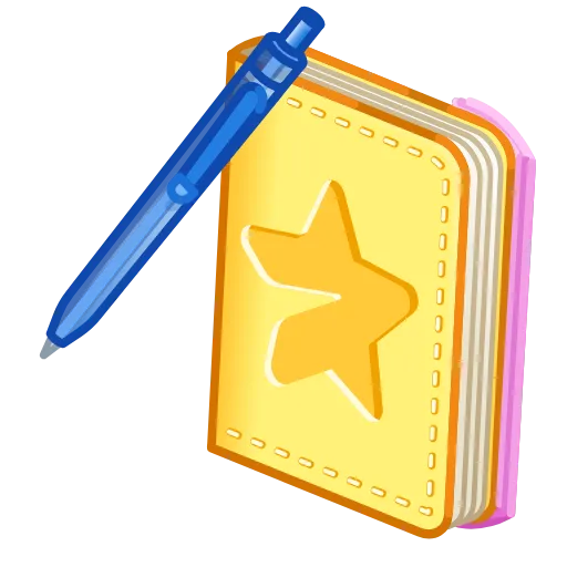 💎 Стикер «Star Notepad» для Telegram