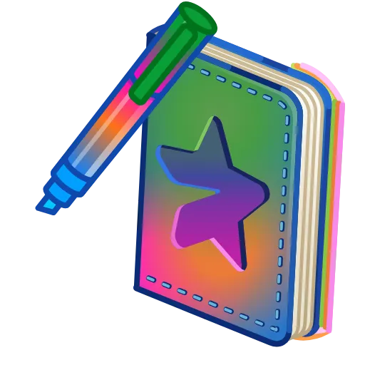💎 Стикер «Star Notepad» для Telegram